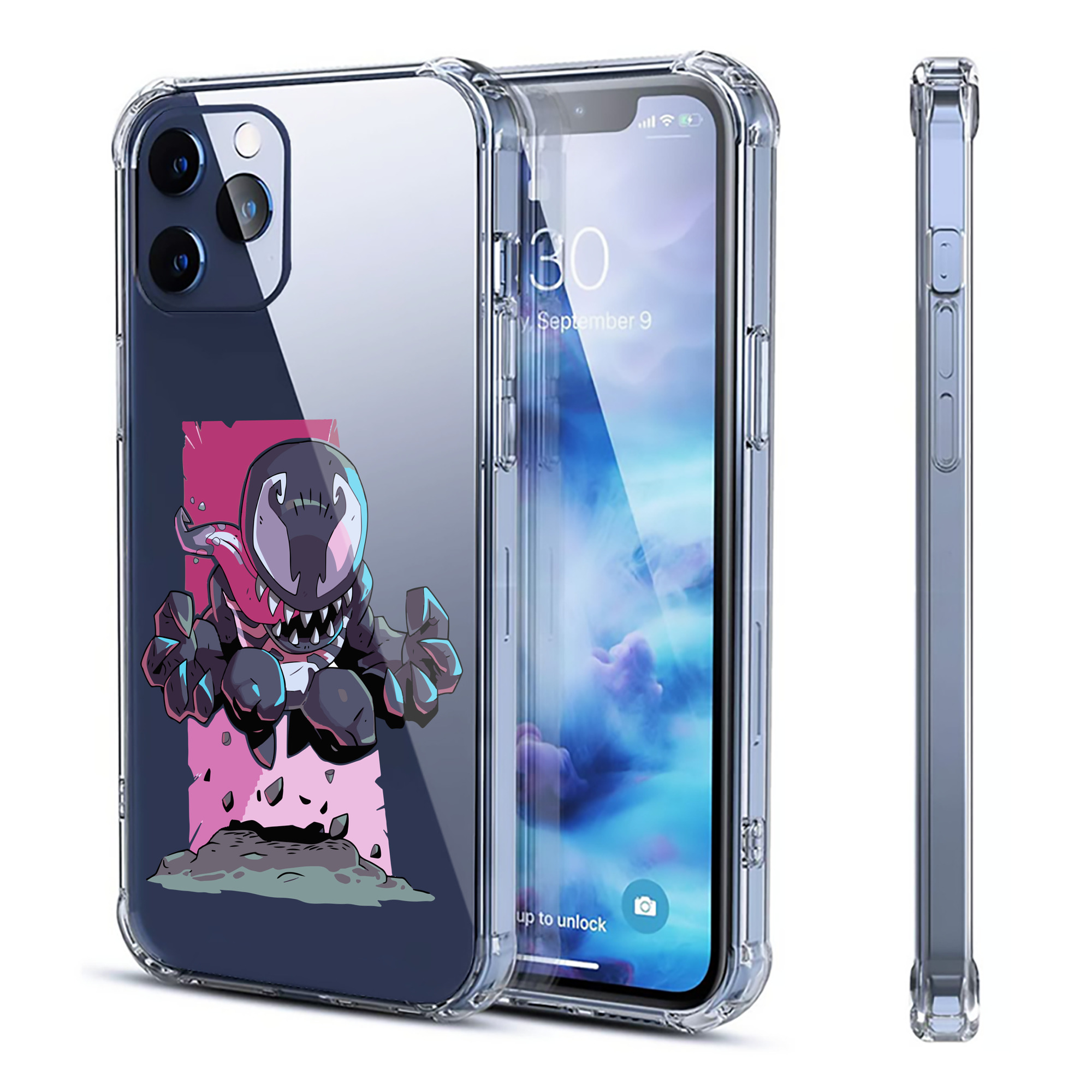 （画像用） アベンジャーズ The Avengers 【iPhone 12シリーズ対応】透明スマホケース（クリアソフトケース）